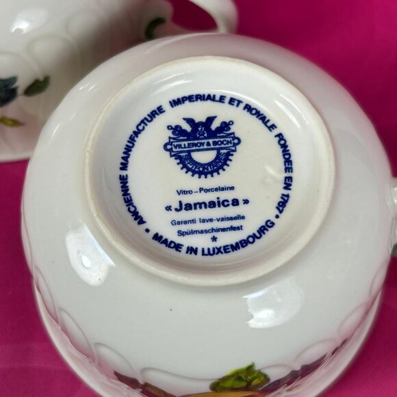 2 sets of Villeroy & Boch Jamaica tea cup & saucer - Picture 5 of 7